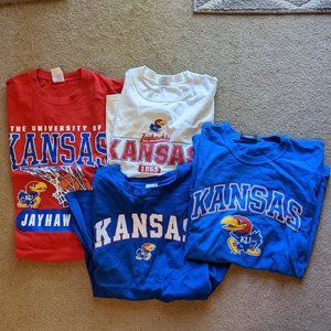 Set of Men's XL/XXL Kansas Jayhawk T-shirts